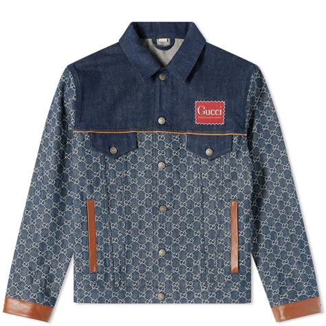 gucci denim modern jacket|Gucci denim jacket price.